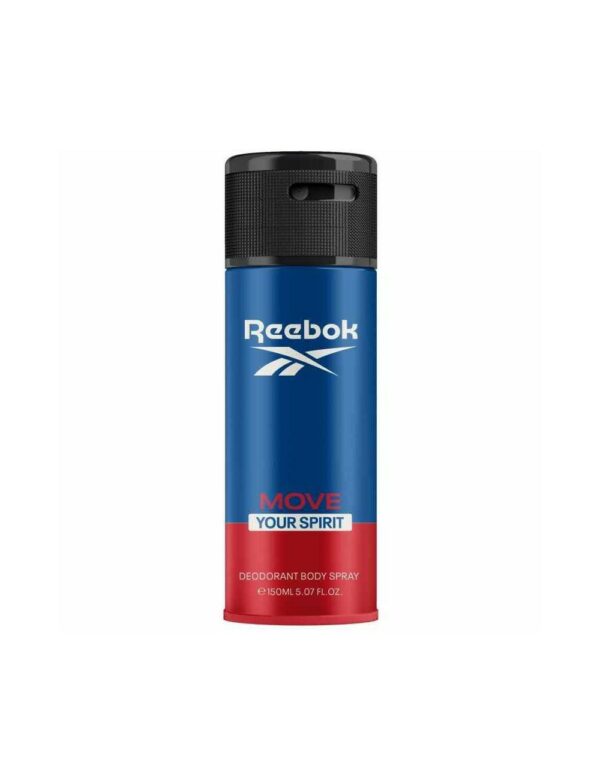 ריבוק מוב יו ספיריט דאו ספריי 150 מ`ל REEBOK MOVE YOUR SPIRIT DEODORANTE BODY SPRAY 150 ML