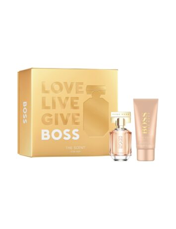 הוגו בוס דה סנט אדפ מארז בושם לאישה 2 מוצרים Hugo Boss De Scent edp SET For Her