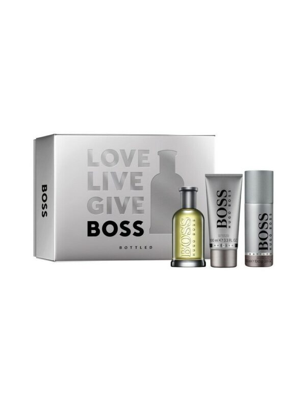 הוגו בוס בוטלד אדט מארז בושם לגבר 3 מוצרים Hugo Boss Bottled EDT Set