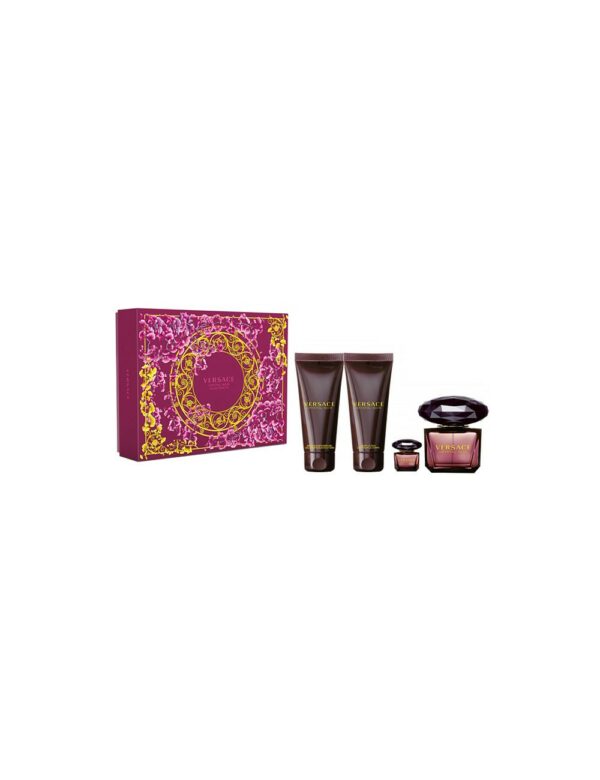 ורסצה קריסטל נואר מארז אדט 90מ"ל VERSACE CRYSTAL NOIR SET EDT 90ML