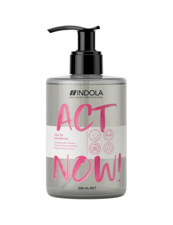 אינדולה אקט נאו שמפו לשיער צבוע 300מ"ל INDOLA ACT NOW HAIR COLOR SHAMPOO 300ML