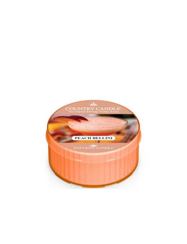 קרינגל קנדל נר ריחני פיץ בליני 35גרם KRINGLE CANDLE PEACH BELLINI 35G