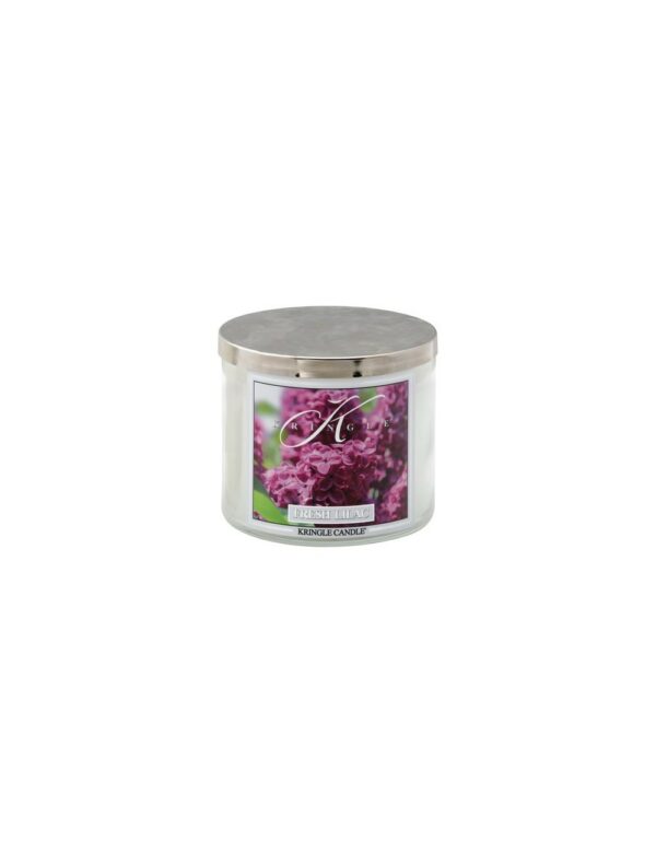 קרינגל קנדל נר ריחני פרש לילך 411גרם KRINGLE CANDLE FRESH LILAC 411G