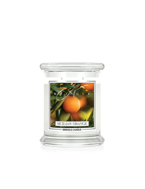 קרינגל קנדל נר ריחני סיציליאן אורנג 411גרם KRINGLE CANDLE SICILIAN ORANGE 411G