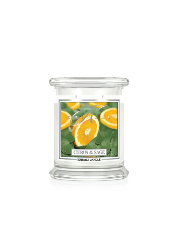 קרינגל קנדל נר ריחני ציטרוס סייג' 411גרם KRINGLE CANDLE CITRUS SAGE 411G