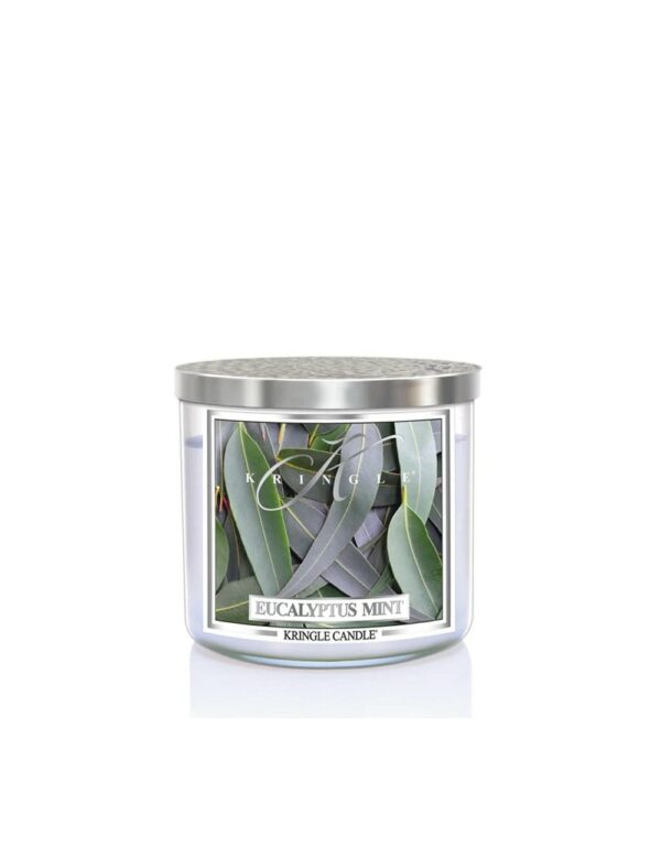 קרינגל קנדל נר ריחני אקליפטוס מינט 396גרם KRINGLE CANDLE EUCALYPTUS MINT 396G