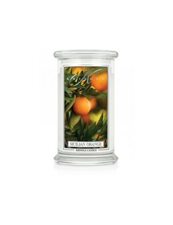 קרינגל קנדל נר ריחני סיציליאן אורנג' 623גרם KRINGLE CANDLE SICILIAN ORANGE 623G