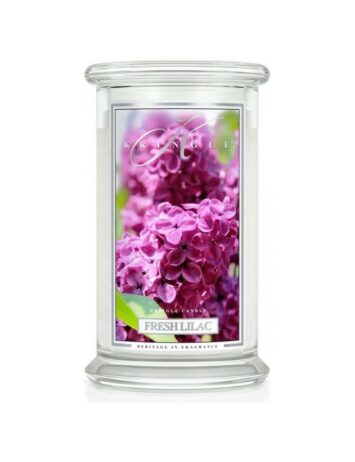 קרינגל קנדל נר ריחני פרש לילך 623גרם KRINGLE CANDLE FRESH LILAC 623G