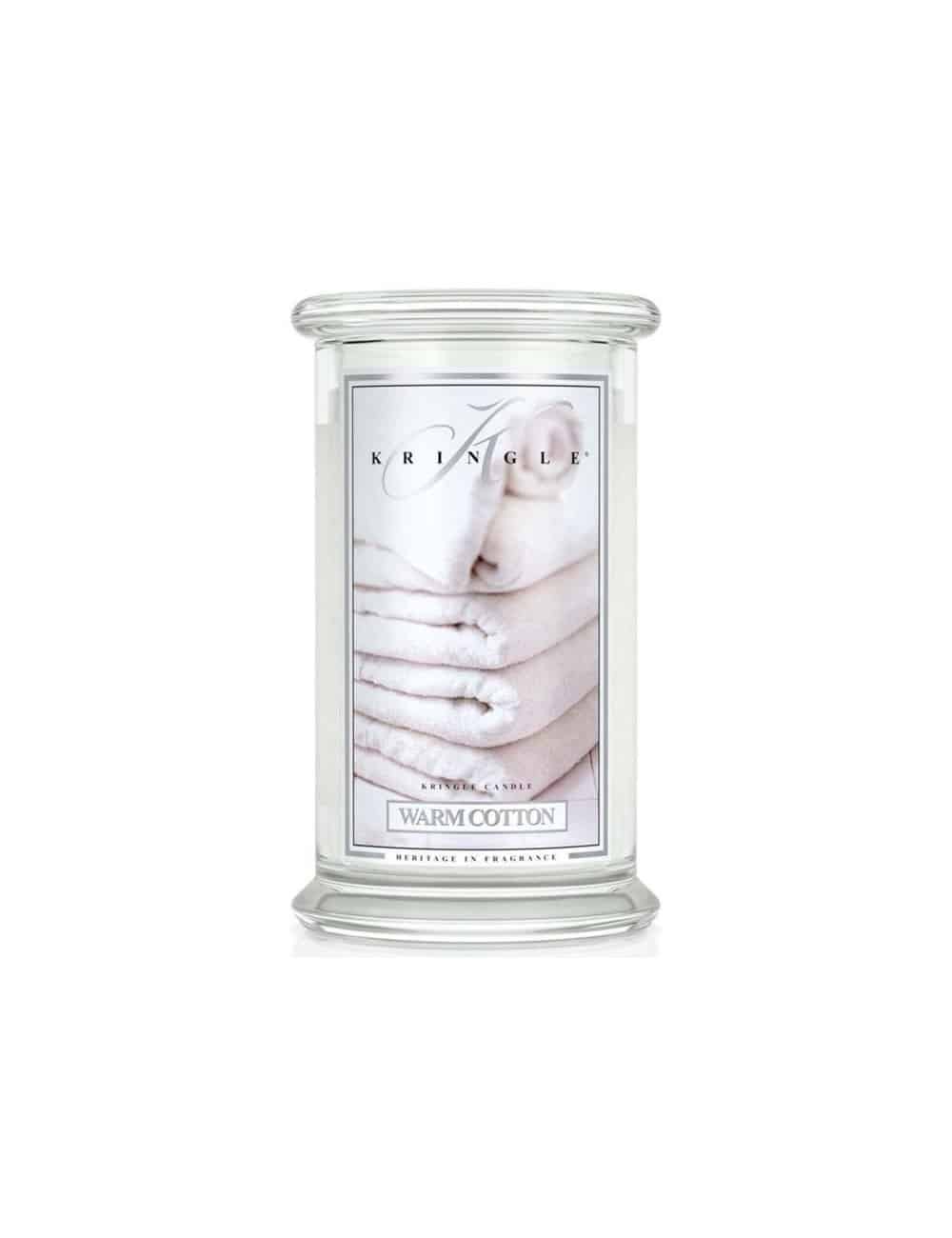 קרינגל קנדל נר ריחני וורם קוטון 623גרם KRINGLE CANDLE WARM COTTON 623G