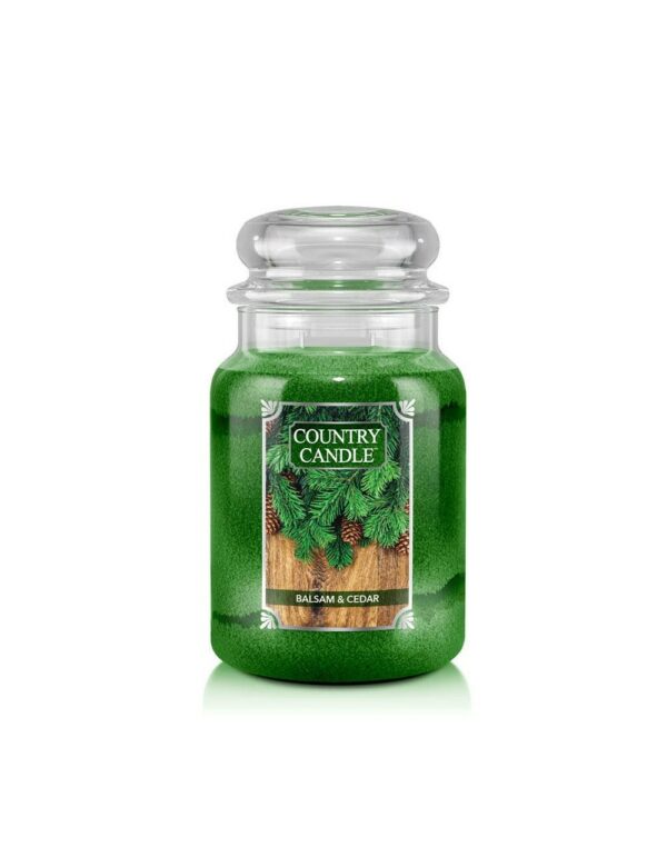 קאנטרי קנדל נר ריחני בלסם סדר 680גרם COUNTRY CANDLE BALSAM CEDAR 680G