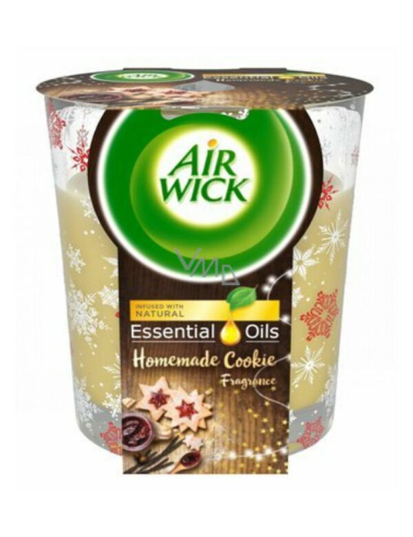 אייר וויק נר ריחני הום מייד קוקי 105 גרם AIR WICK CANDLE HOMEMADE COOKIE 105G